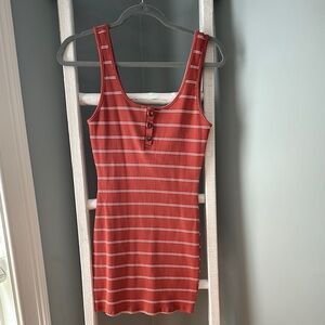 Striped Rust colored dress